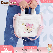 PawinPaw卡通小熊童装秋冬女童可爱包包手提斜挎两用