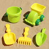 儿童沙滩玩具套装洗澡戏水软胶水壶水桶宝宝铲子耙子挖沙玩沙工具