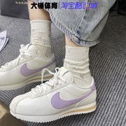 Nike/耐克阿甘鞋女CORTEZ低帮轻便皮面时尚跑步鞋DN1791-100
