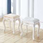 美式梳妆台凳子公主椅软包小方凳，古筝凳欧式美甲，化妆凳卧室凳粉色