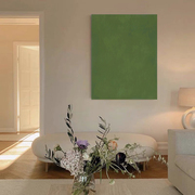 森系绿色色块装饰画抽象极简客厅玄关餐厅装饰画现代创意卧室挂画