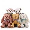 熊猫兔子猴子小熊丛林系列毛绒玩具可爱布娃娃儿童女生礼物公仔