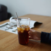 超薄轻巧大容量透明玻璃杯，饮料杯柠檬，水杯耐热玻璃杯