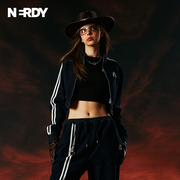 nerdy2024春季女款ny短款牛仔外套裤子两件套装，宽松休闲潮牌