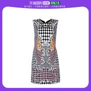 香港直邮Versace 彩色印花连衣裙 A80766A226998A700范思哲短裙