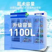 冷藏柜保鲜柜展示柜立式饮料柜商用双门家用冰柜商用冷柜水柜