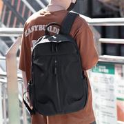 韩版双肩背包男士商务休闲电脑包外出旅行包潮流中学生书包印logo定制