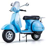 1/10罗马假日/Vespa125仿真合金声光转向儿童玩具摩托车模型摆件