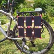 黑叶太阳能充电器折叠包充电板口袋超轻户外防水手机充电宝电源5v