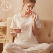 RoseTree孕妇睡衣夏季短袖袖套头月子服日系甜美可爱家居服套装