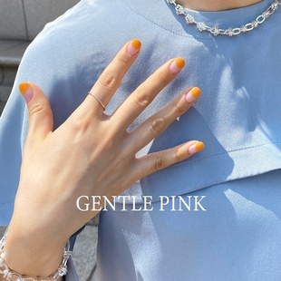 韩国甲油胶微粉Gentle Pink夏季新色橙色孕妇可用就行色年A13