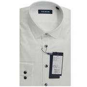 雅戈尔长袖衬衫，商务男士全棉白色修身版ylqq10005qqq