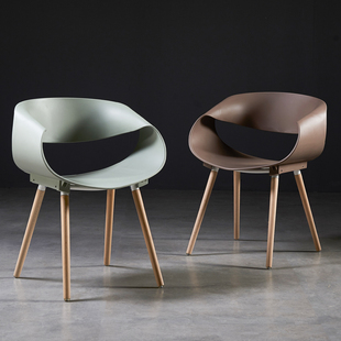 现代简约无限椅设计师塑料椅子创意时尚餐椅办公会议椅休闲洽谈椅