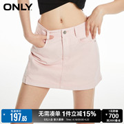 only春季时尚休闲显瘦高腰裙裤短裤牛仔裤女123243070