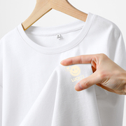 艾格2024年夏季圆领短袖白色t恤女内搭半袖，时尚宽松上衣韩版