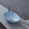 金士莱 地中海蓝色洗手盆台上盆北欧简约个性浴室卫生间洗脸台盆