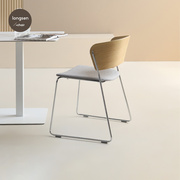 北欧餐椅软包靠背椅布艺，椅子家用办公椅简约咖啡厅桌咖啡厅轻奢椅
