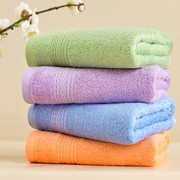 中国结竹纤维毛巾面巾，糖果色柔软吸水男女，成人洗脸巾洗澡8901