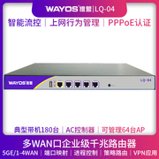 wayos维盟lq-04多wan口智能qos流控上网行为，管理pppoe认证无线ap管理酒店wifi商用千兆有线企业级网吧路由器