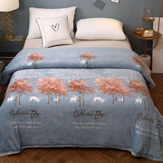 冬季加厚珊瑚毛毯子法兰绒毯床单人春秋空调毛巾被子夏季铺床上用