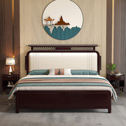 实木床新中式1.8米双人，软床约1.5主卧高箱储物家具
