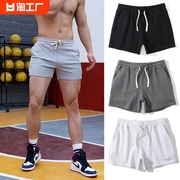 男士三分裤夏季跑步篮球，健身运动短裤韩版青年，透气修身纯色3分裤