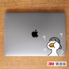 艺贴 网红鸭 问号鸭 为啥鸭适合苹果笔记本电脑macbook个性装饰美容遮瑕贴纸3M铸造级导气槽不留胶