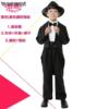 元旦儿童燕尾服男童魔术师服装，花童礼服主持钢琴套装卓别林舞台演