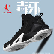 乔丹男高帮篮球鞋黑色运动鞋学生水泥硬地球鞋品牌毒牙战靴子