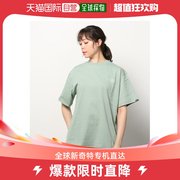 日本直邮VANS 女士短袖T恤 手绘风格LOGO设计 绿色休闲时尚 潮流