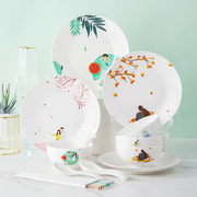 碗家用2022韩式餐具创意个性陶瓷碗盘马克杯情侣套装碗筷组合