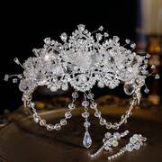 新娘水晶珠手工气质，唯美韩式造型发饰优雅时尚，婚纱礼服配饰品