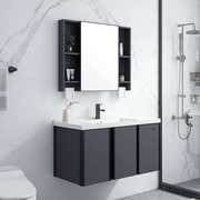 智能浴室柜组合现代简约洗脸盆，洗漱台镜子卫生间，小户型洗手盆镜柜
