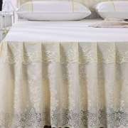 床裙式床罩蕾丝花边单件1.5m1.8米，2.0双人床套床笠防滑夏天床头罩