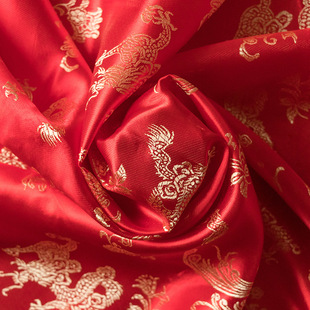 结婚用红布红色布料中式新娘头盖包裹布婚庆(布婚庆)喜事，织锦缎布处理(布处理)