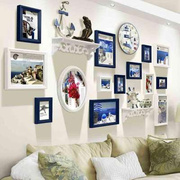 高档欧式照片墙客厅创意置物架挂墙相框墙组合卧室相片框室内装饰