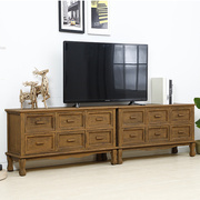 定制北欧实木电视柜，加厚收纳斗柜组合小户型，家具液晶电视柜客