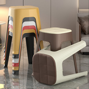 塑料小凳子加厚款加厚凳子家用客厅板凳北欧简约餐桌椅子可叠放高