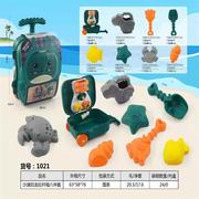 跨境货源儿童沙滩玩具大号拉杆箱戏水玩具沙沙铲户外玩具