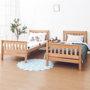 肥象家具儿童双人床上下铺，子母床全实木，德国榉木多功能组合双层床