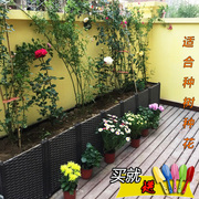 阳台种植箱 种菜盆 长方形设备屋顶家庭菜园特大种树箱花盆槽