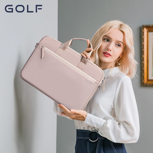 golf女手提包14寸电脑包防泼水牛津布单肩斜跨轻便商务公文包