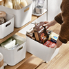 收纳盒厨房橱柜杂物桌面正方形，储物筐置物架柜子整理箱抽屉式盒子
