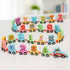 木质字母拖拉小火车动物车 儿童早教益智力拼装积木玩具1-2-3-6岁