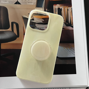 bood原创香草吧噗奶黄冰淇淋，清新春夏创意，适用于iphone15promax软壳苹果14pro手机壳