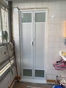 铝板折叠门定制卫生间门厕所门厨房门阳台门玻璃门吊轨巴士门摺门