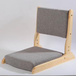 榻榻米椅 和室折叠靠背无腿床上椅子日式实木地台飘窗宿舍懒人椅
