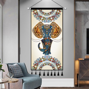 民族风泰式大象挂布挂画背景布挂毯(布，挂毯)玄关客厅卧室走道布艺装饰简约