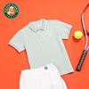 罗兰加洛斯法网网球服女童短袖，t恤夏季中大童休闲短袖polo衫