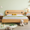 全实木儿童床单人床，1.2米卧室现代简约小床1.5米男孩女孩青少年床
